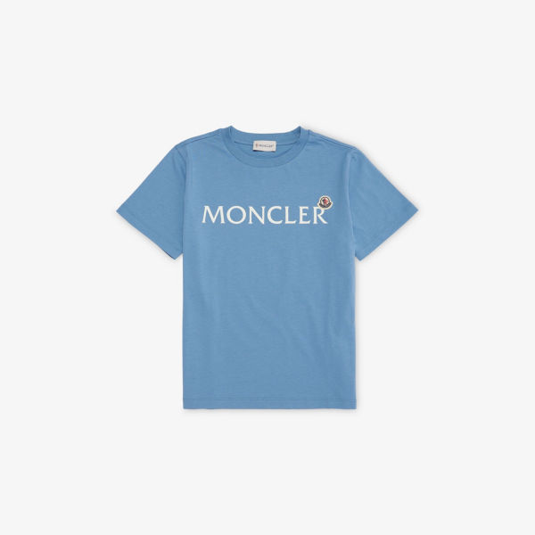

Футболка Moncler Brand-Badge с логотипом, синий