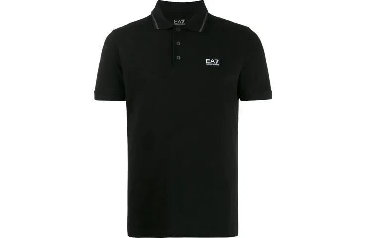Поло EA7 мужское черное EMPORIO ARMANI, Black