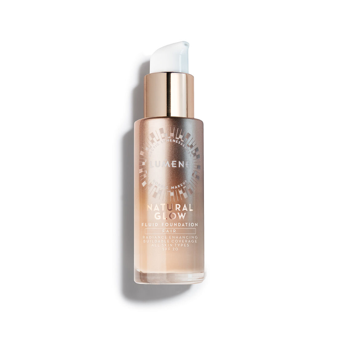 

Lumene, Natural Glow Fluid Foundation, осветляющая и разглаживающая основа 3 Fair, SPF 20, 30 мл