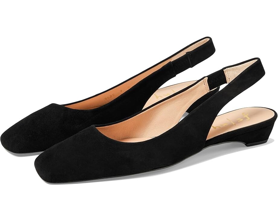 Туфли на плоской подошве French Sole Mischa, черный замшевый