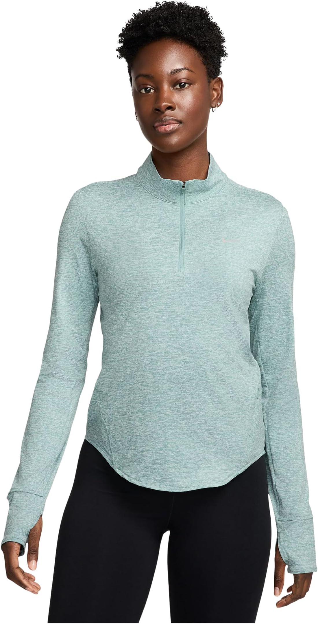 

Топ Nike Swift Dri-FIT Ultraviolet 1/4-Zip Running Top, цвет Cannon/Heather/Reflective Silver