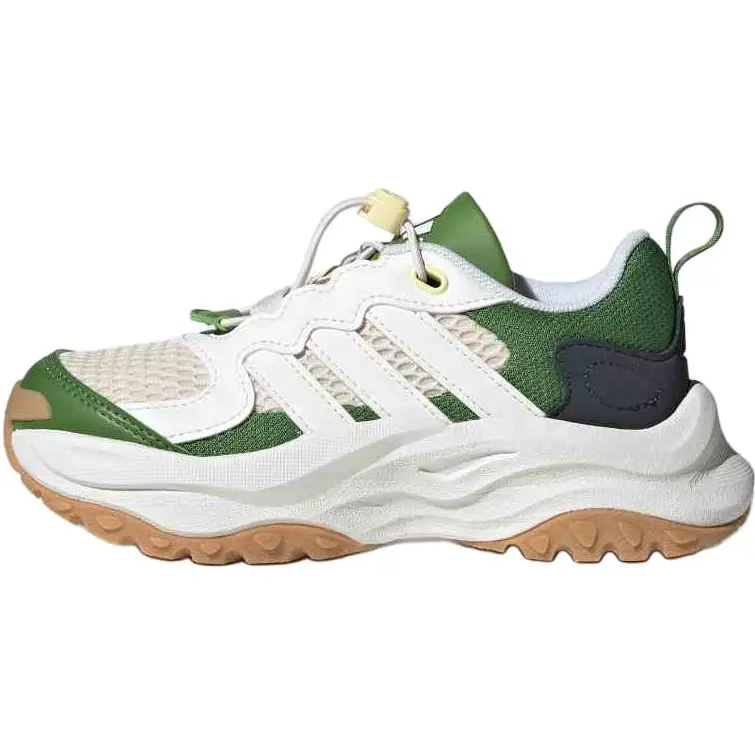 

Adidas Максвейви противоскользящие износостойкие низкие детские повседневные кроссовки white green kids