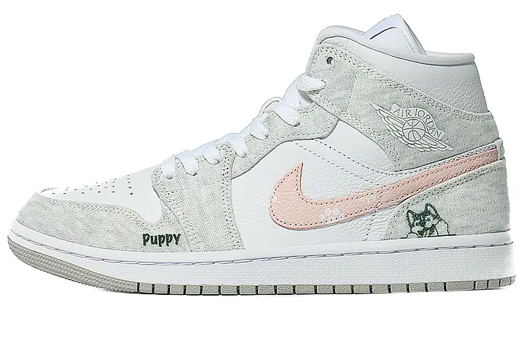 

Баскетбольные кроссовки Air 1 Vintage женские, среднего размера, розовый. серый Jordan