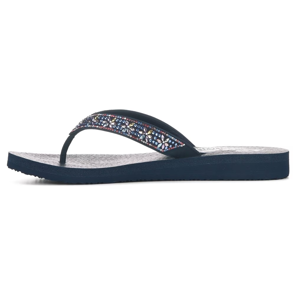 Сандалии-шлепанцы для медитации вечернего сияния Skechers, navy multi — фото 3
