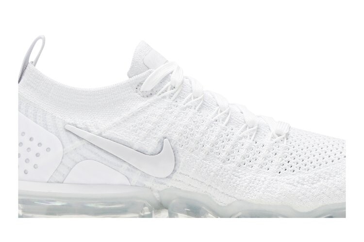 Кроссовки Nike Wmns Air VaporMax Flyknit 2 'White Vast Grey', белый — фото 2