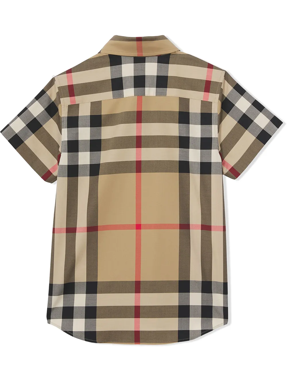 Рубашка в клетку Vintage Check BURBERRY KIDS, нейтральный — фото 3