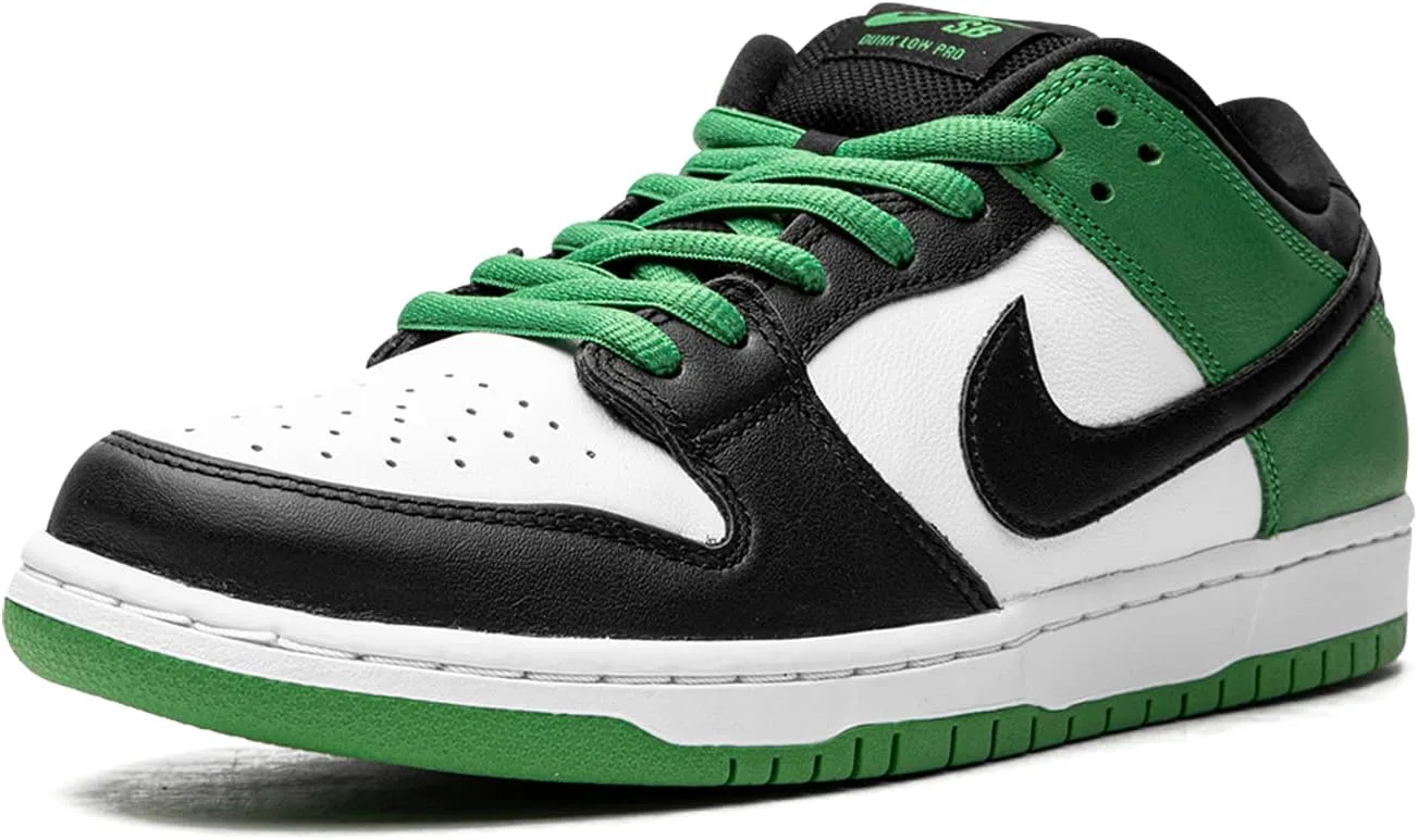 Мужские кроссовки для скейтборда Nike SB Dunk Low Pro, зеленый/черный/белый — фото 3