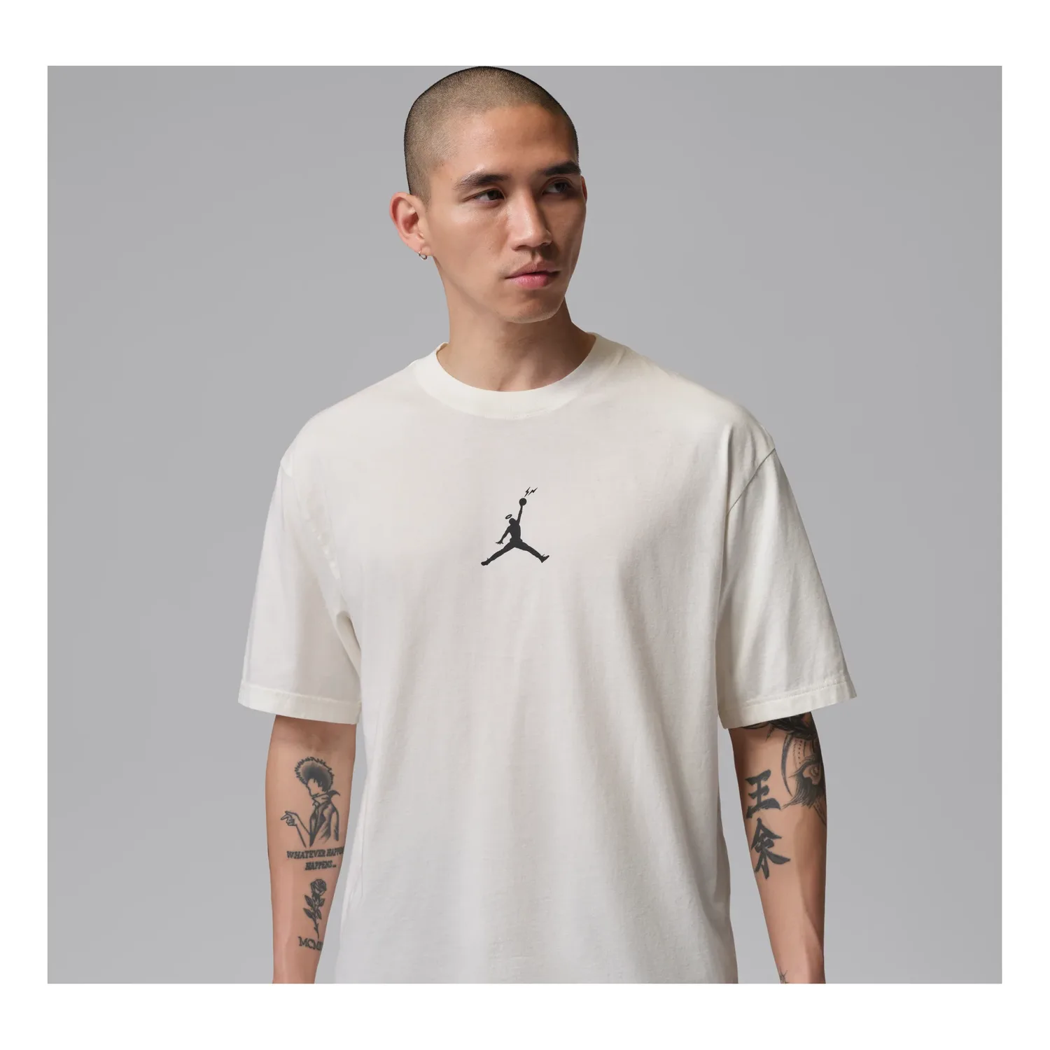 Футболка Air Jordan x Union x Fragment 'Pale Ivory Black', бежевый