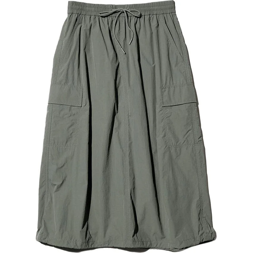 Юбка длинная женская Casual SS26 UNIQLO, темно-зеленый