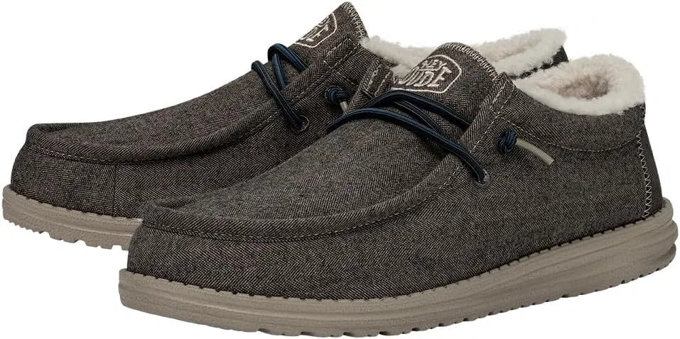 Туфли HEYDUDE Herren Wally Herringbone Moccasin, Choco — фото 4