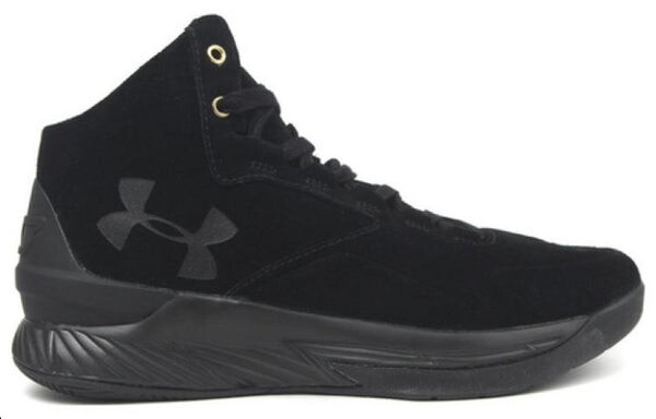 Кроссовки curry 1 lux mid 'black suede' Under Armour, черный — фото 2