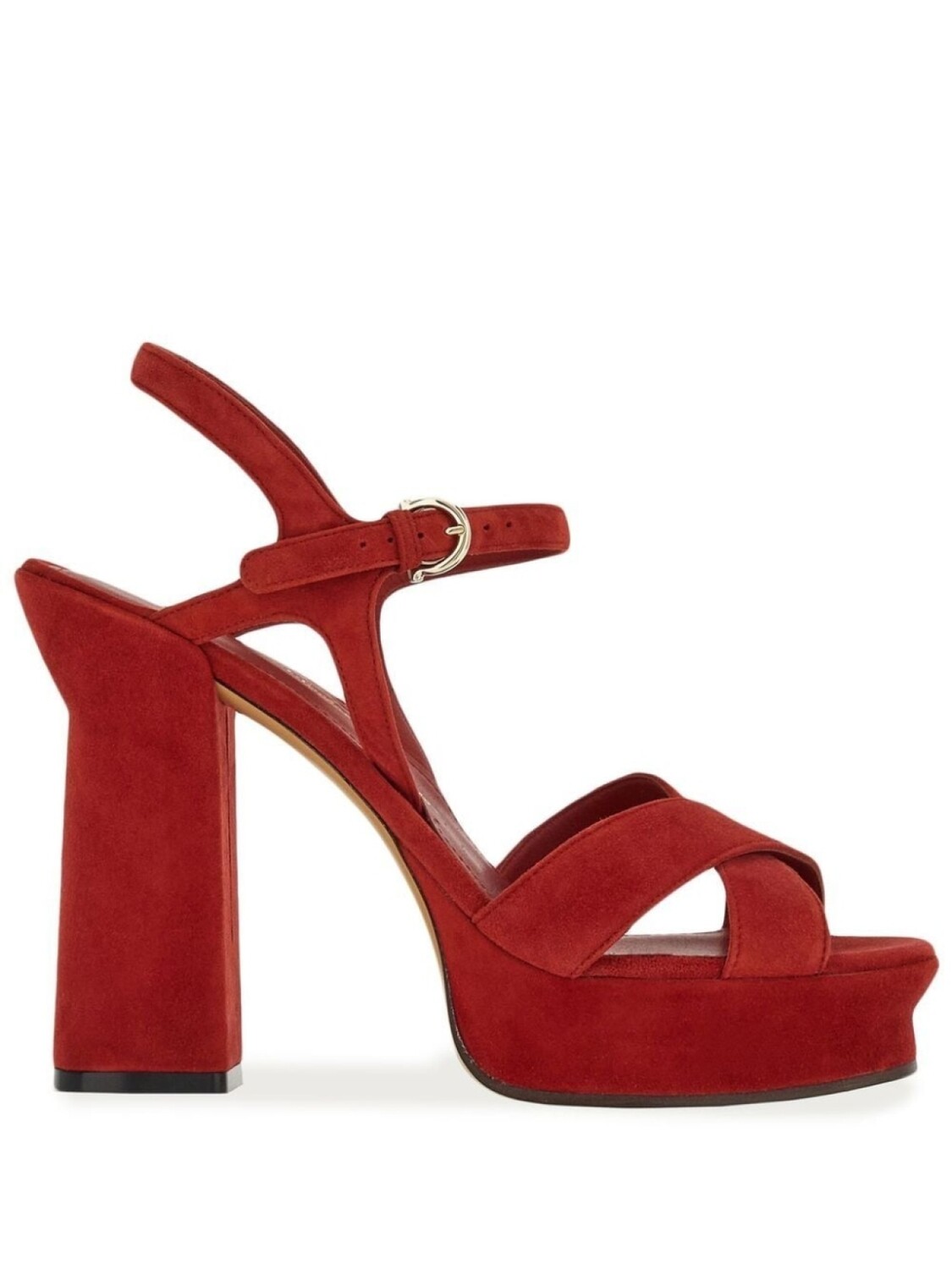 

Ferragamo босоножки на платформе, красный