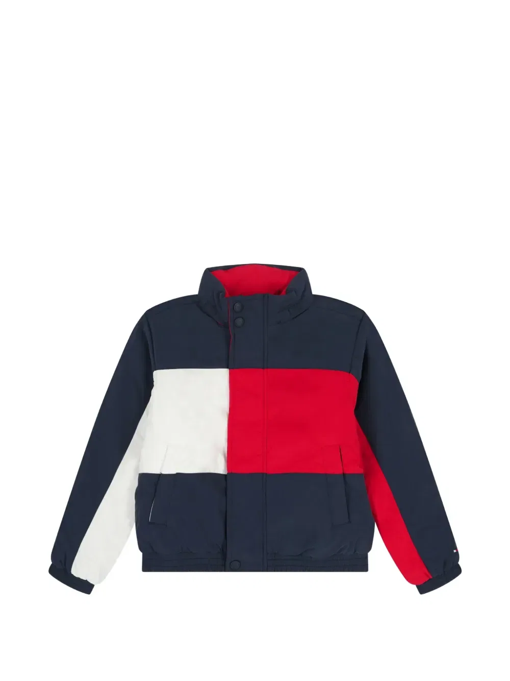 Куртка в классическом стиле с цветовыми блоками Tommy Hilfiger Junior, синий — фото 3