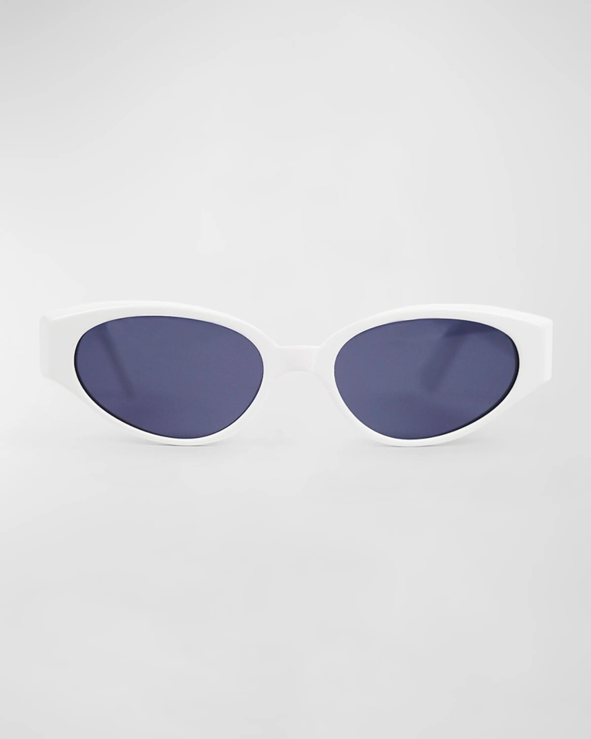 

Белые солнцезащитные очки «кошачий глаз» из ацетата Gabriel KIMEZE, цвет White