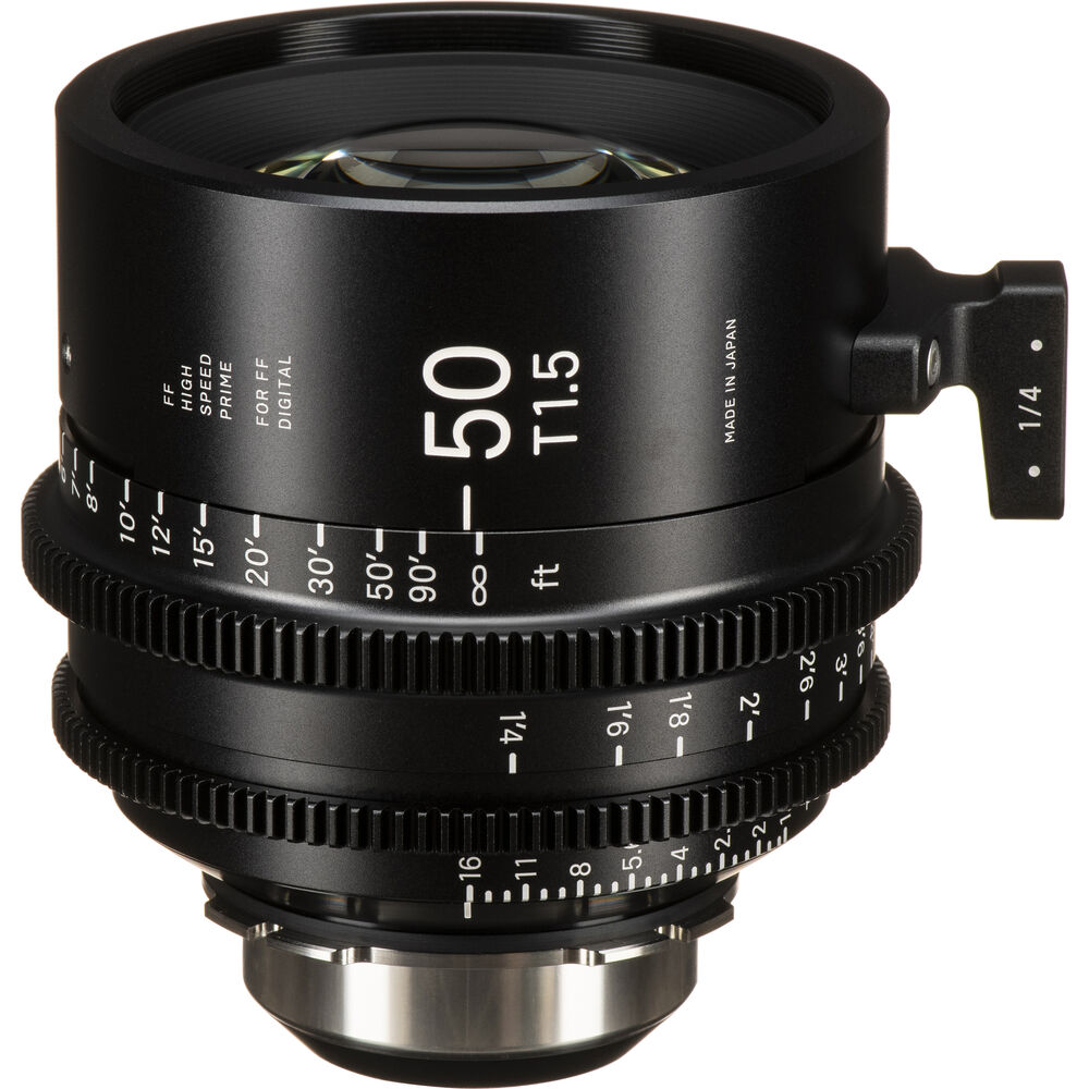 

Высокоскоростной кинообъектив Sigma 50 мм T1.5 FF с технологией /i (крепление PL, ножки)