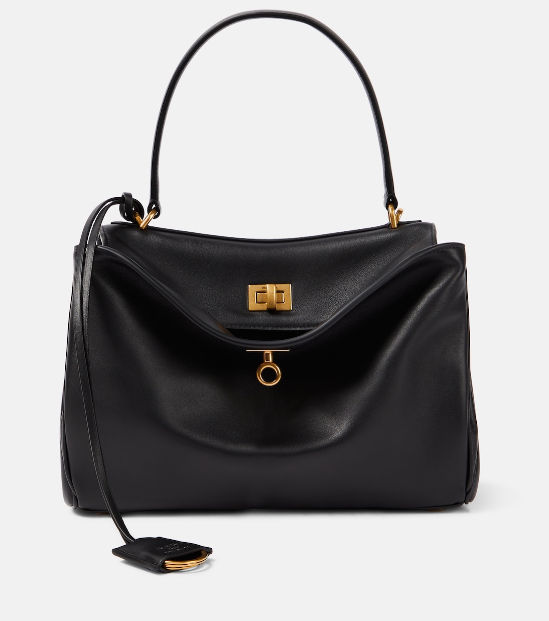 

Кожаная сумка-тоут Rodeo Small Balenciaga, черный