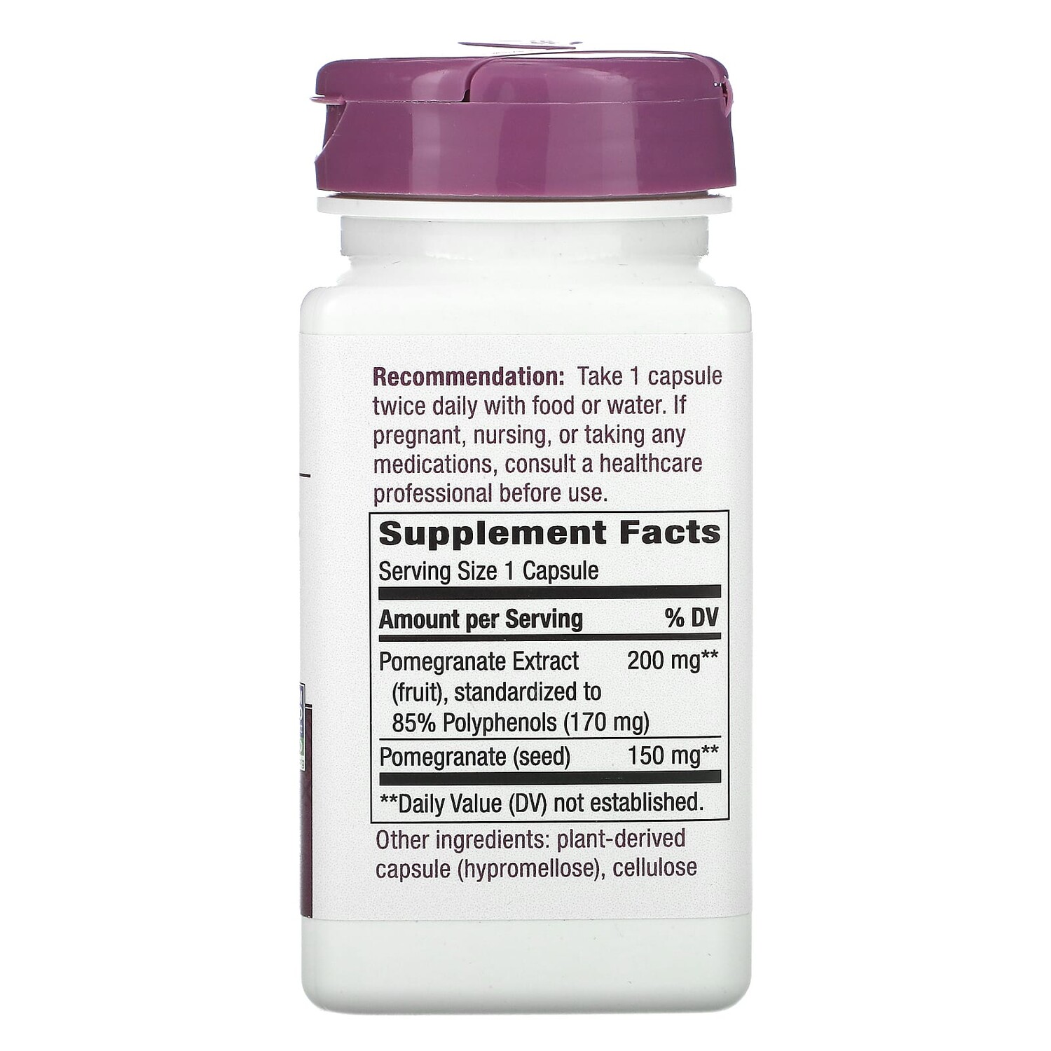 

Nature's Way Pomegranate Standardized 60 Vegetarian Capsules