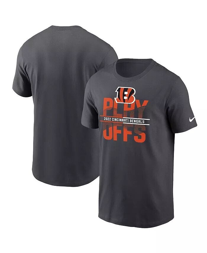 

Мужская антрацитовая футболка Cincinnati Bengals Iconic NFL Playoffs 2022 Nike