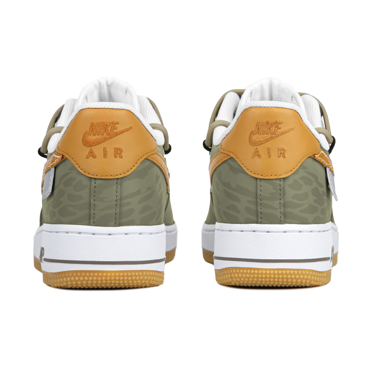 Кроссовки Nike Air Force 1 Skateboarding Shoes Unisex Low-top Yellow/green, желтый/зеленый — фото 3