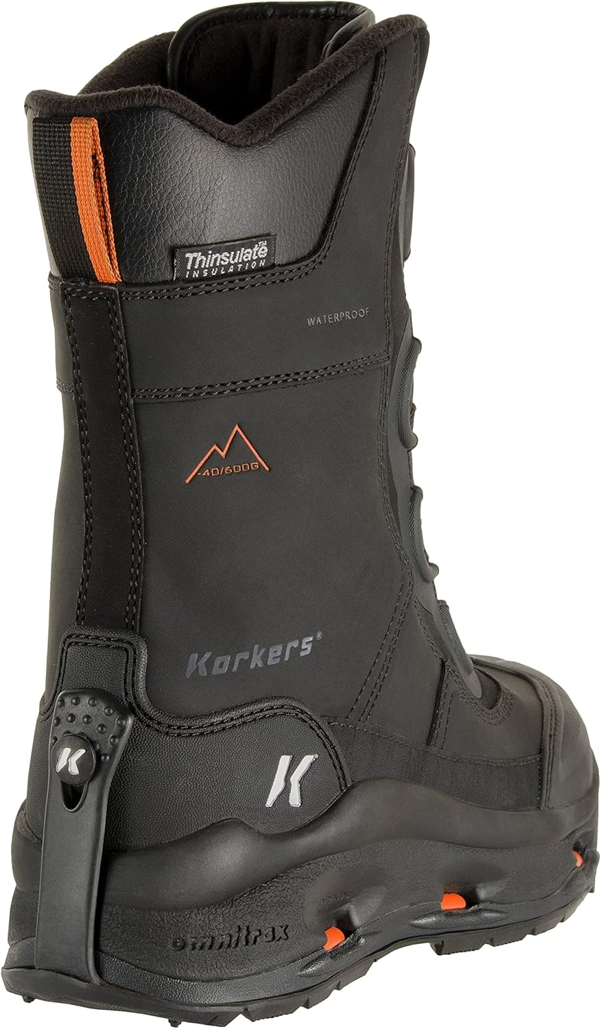 Мужские промышленные ботинки Korkers Icejack Pro с заменяемыми подошвами, Ninety Degree Sole — фото 4