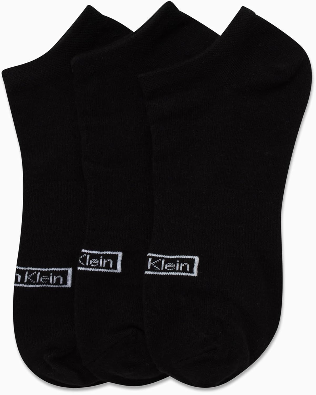 Женские носки Calvin Klein - легкие, с низкой посадкой (3 пары), Black Logo — фото 4