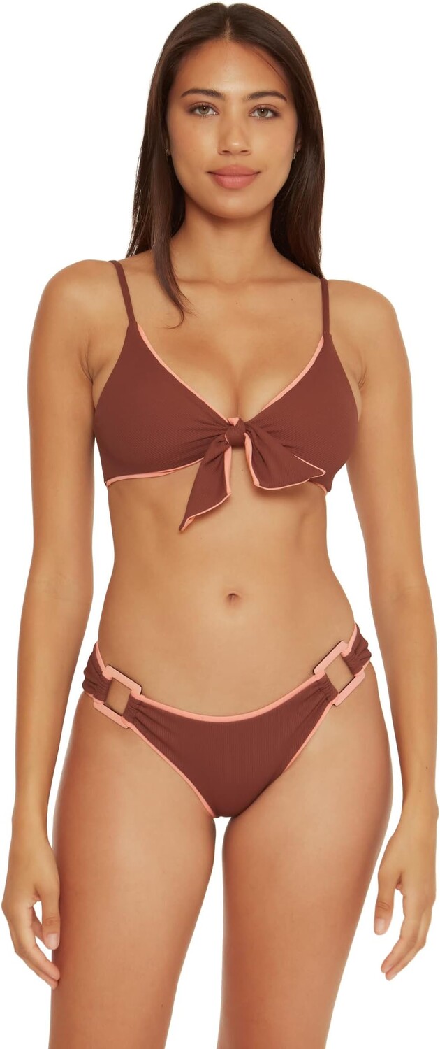 

Купальник BECCA Modern Edge Rib Tatum Multi Way Bra, цвет Coconut
