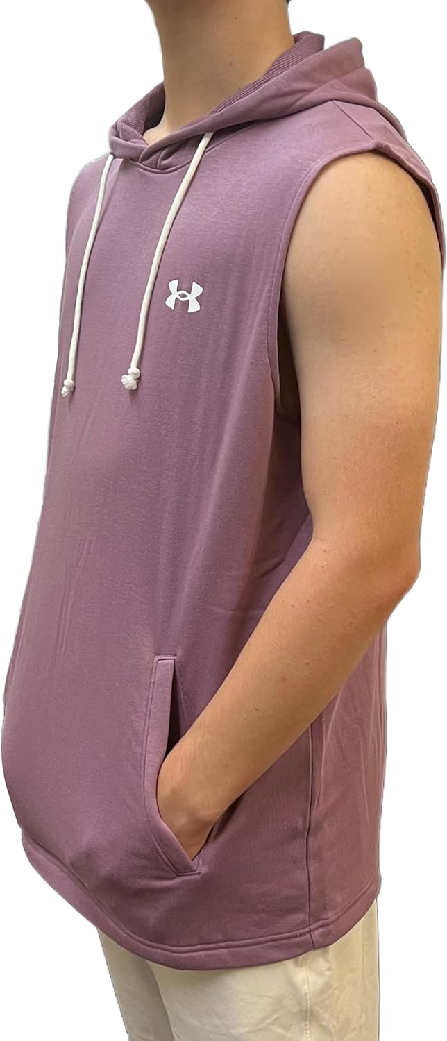 

Мужская толстовка без рукавов UA Rival Terry от Under Armour 1376765, Misty Purple - 500