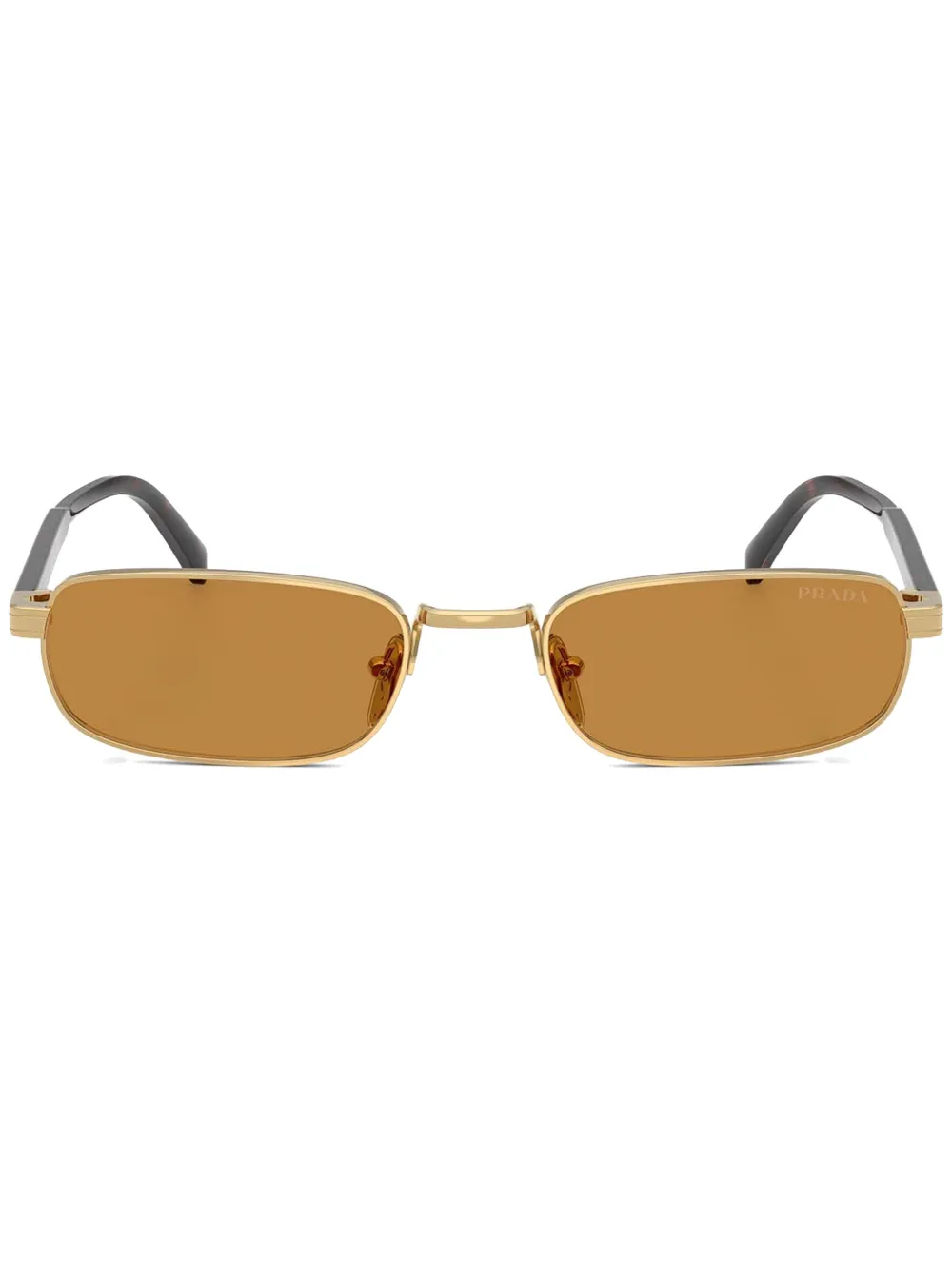 

Солнцезащитные очки в прямоугольной оправе Prada Eyewear, золотой