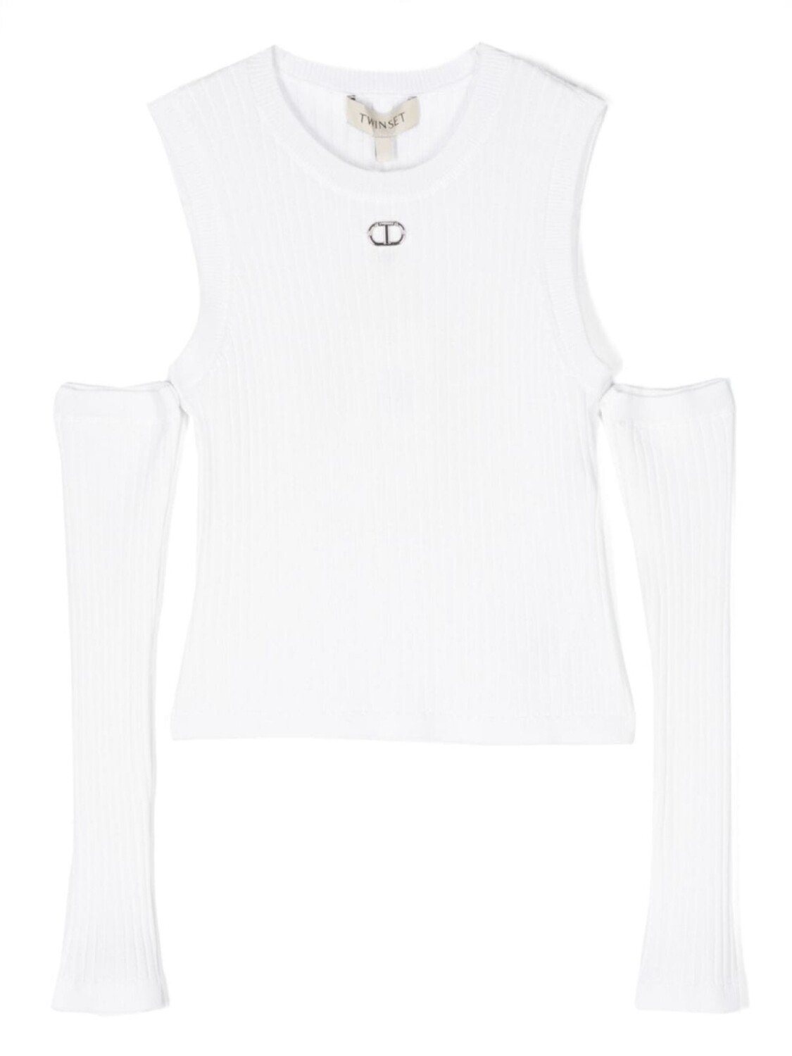 

Twinset трикотажный топ с открытыми плечами, белый