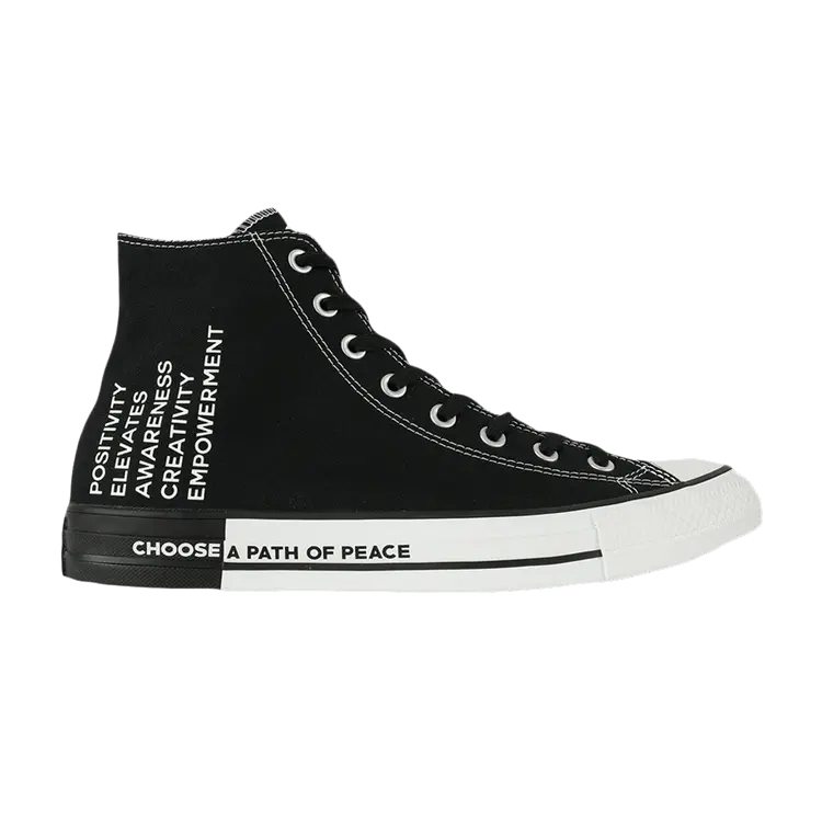 

Кроссовки Converse Chuck Taylor All Star High 'Seek Peace - Black', черный