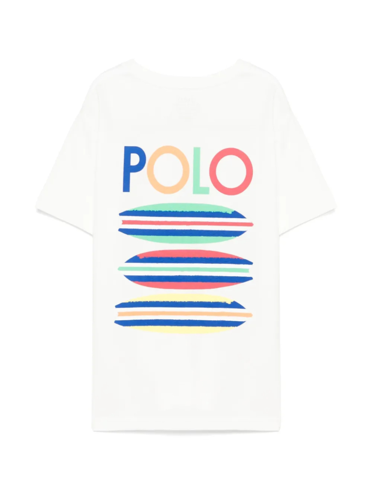 POLO RALPH LAUREN KIDS футболка с логотипом, белый — фото 2