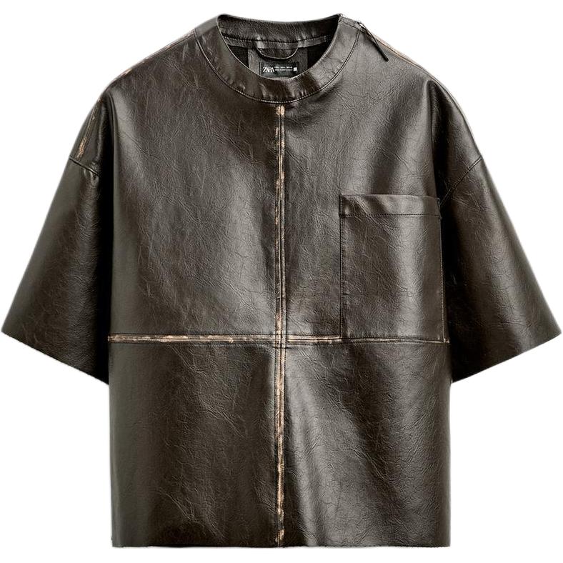 

Футболка мужская коричневая ZARA