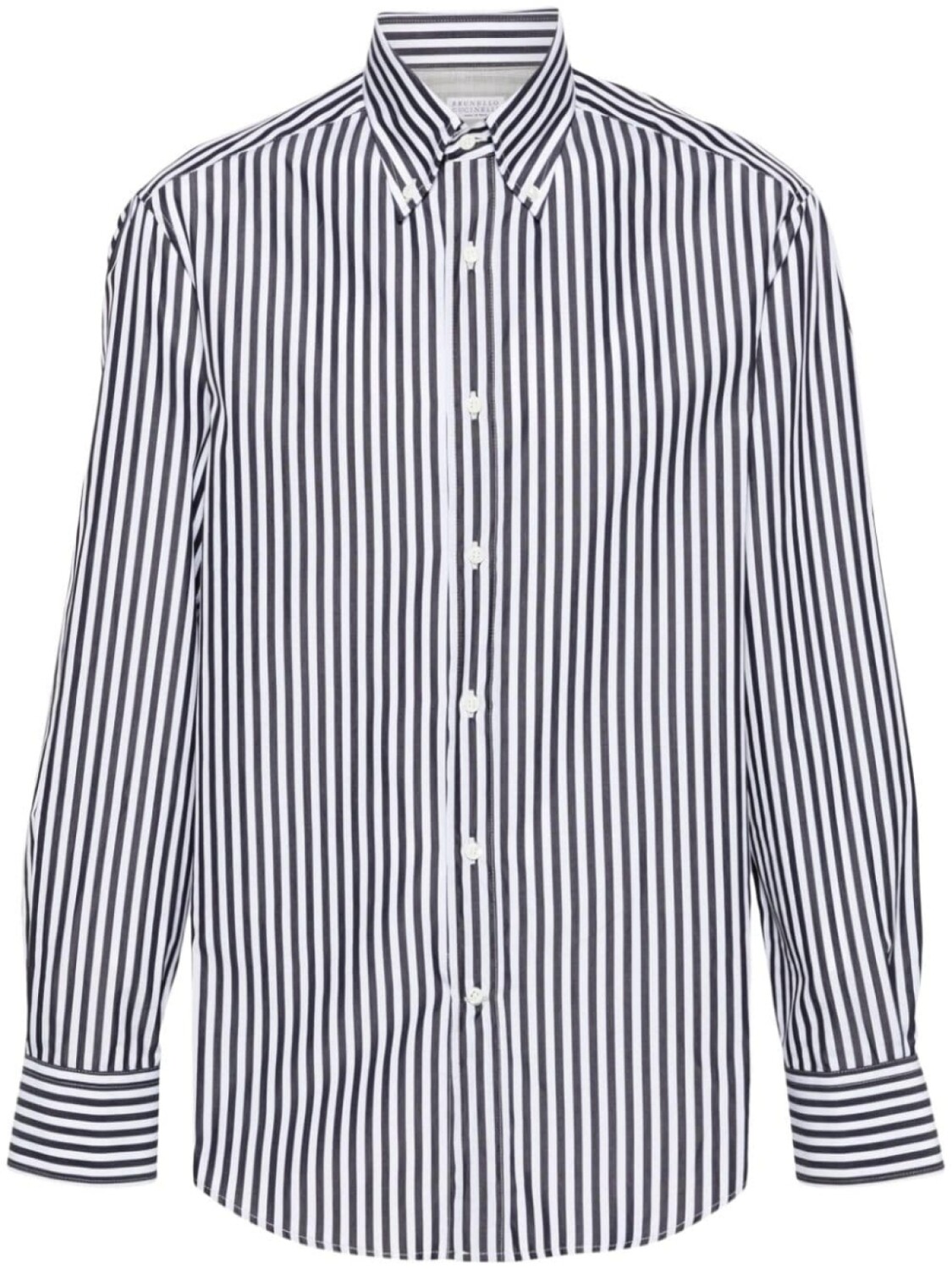 

Brunello Cucinelli рубашка в полоску, белый