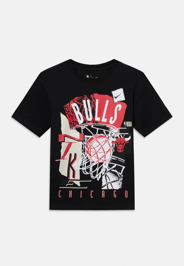 Футболка унисекс с принтом nba chicago bulls Nike Performance, Black — фото 3