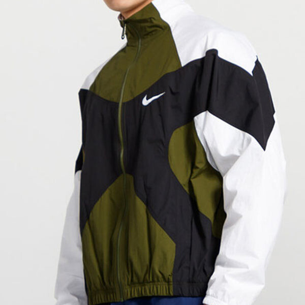 Куртка Nike Sportswear Woven Jacket Sports Athleisure Running Jogging Army green, зеленый — фото 3