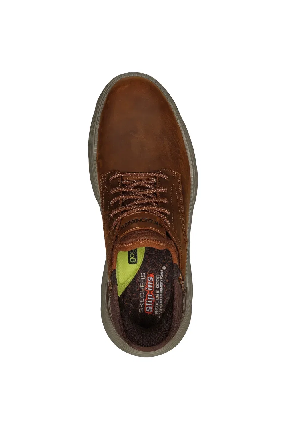 Туфли повседневные с технологией Hands Free Slip-ins Skechers, коричневый — фото 3