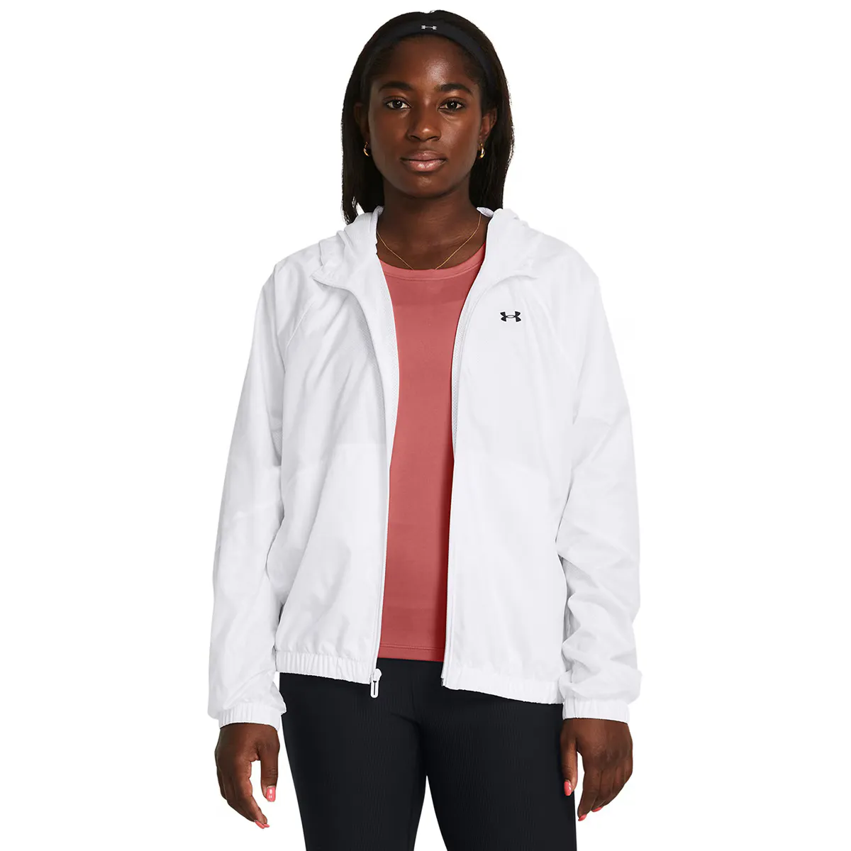 

Женская повседневная ветровка ua Rival Sport Windbreak Jkt-Wht Under Armour, белый