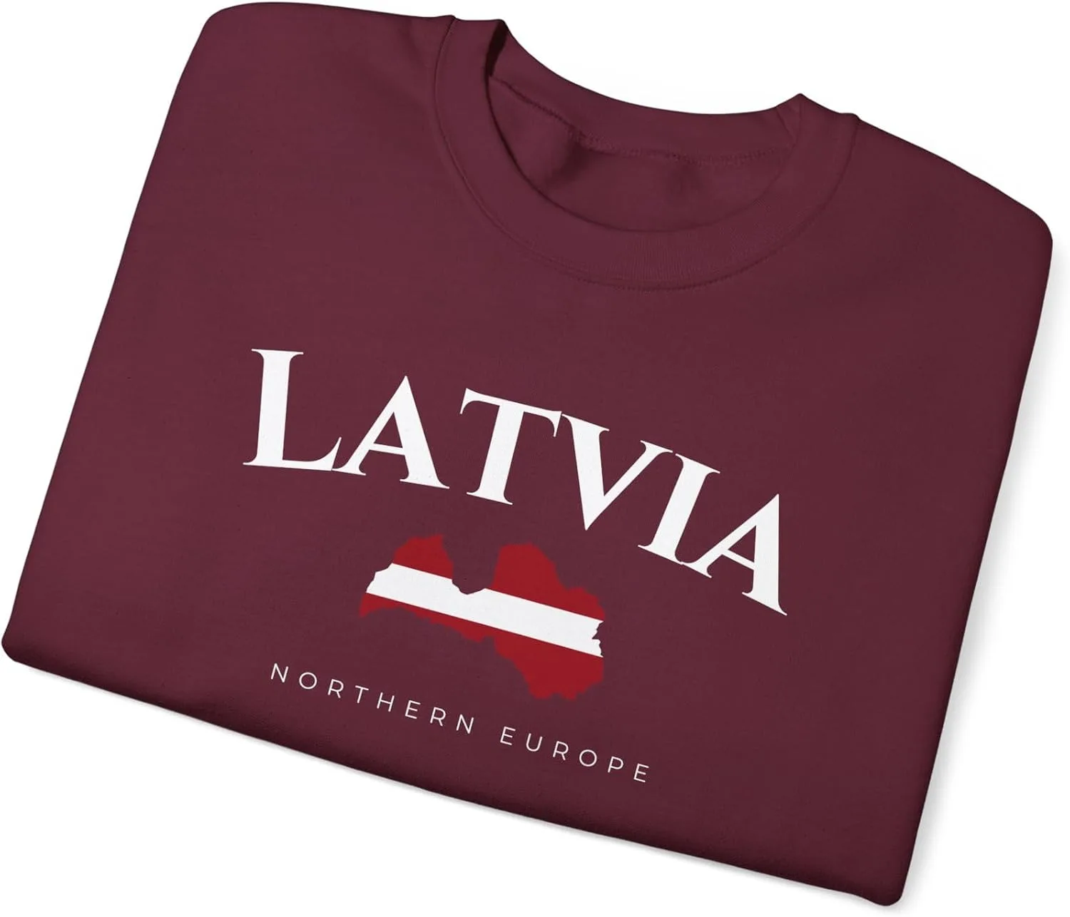 Толстовка Latvia Northern Europe Unisex Heavy Blend — фото 3