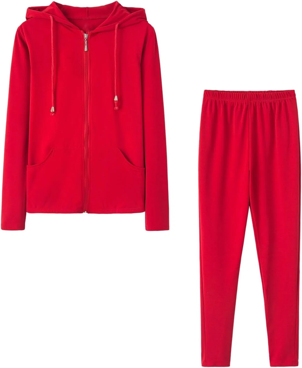 Спортивный костюм из 2 предметов с капюшоном, Red