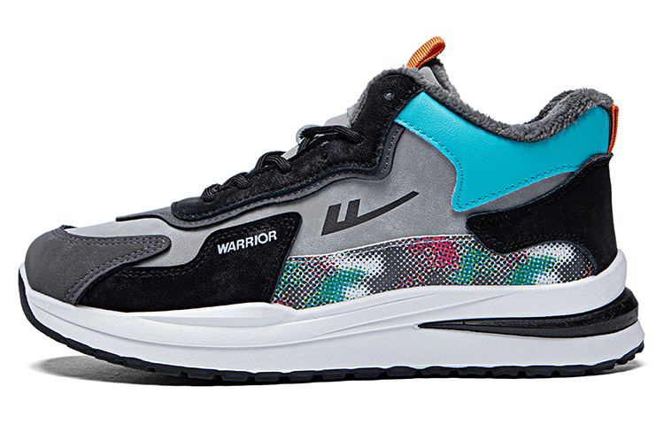 

Повседневная обувь мужская высокая черно-серая WARRIOR