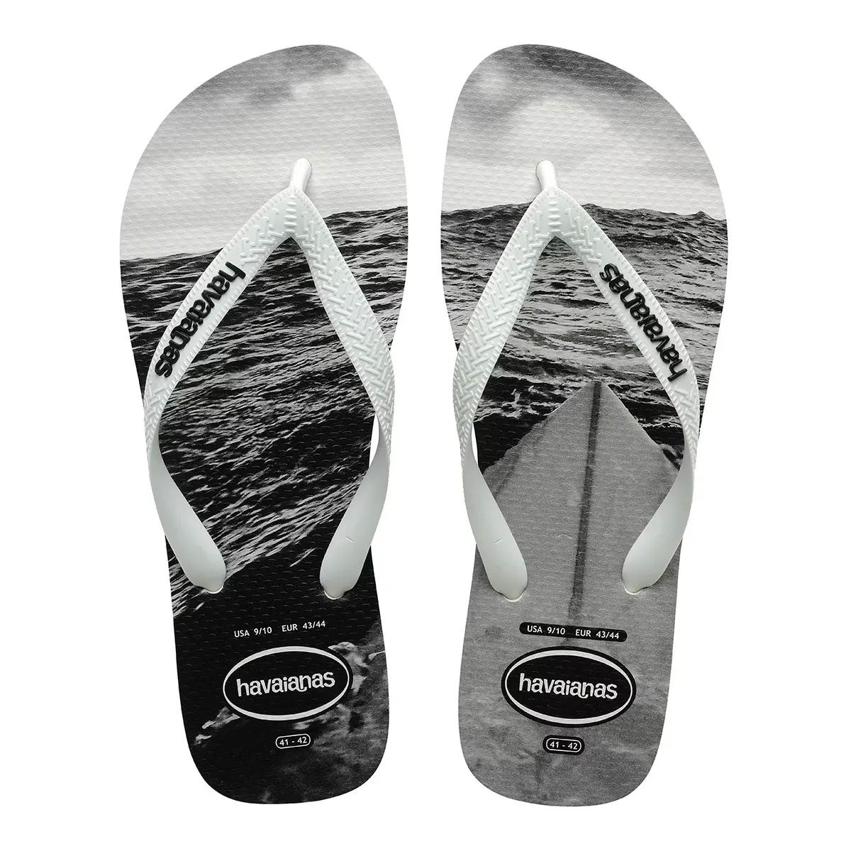 

Мужские шлепанцы для плавания Havaianas Hype, белый/черный