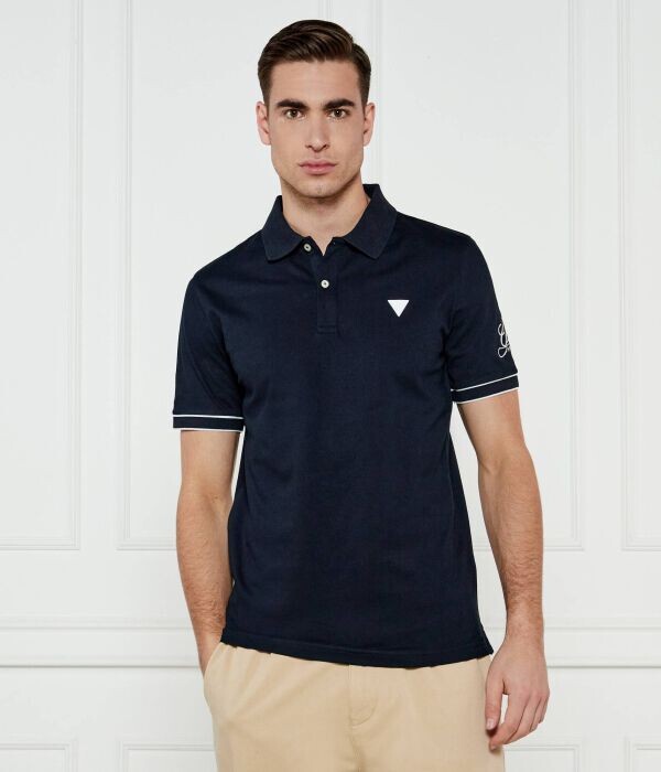 

Поло Guess Jeans Lyle Slim Fit, синий
