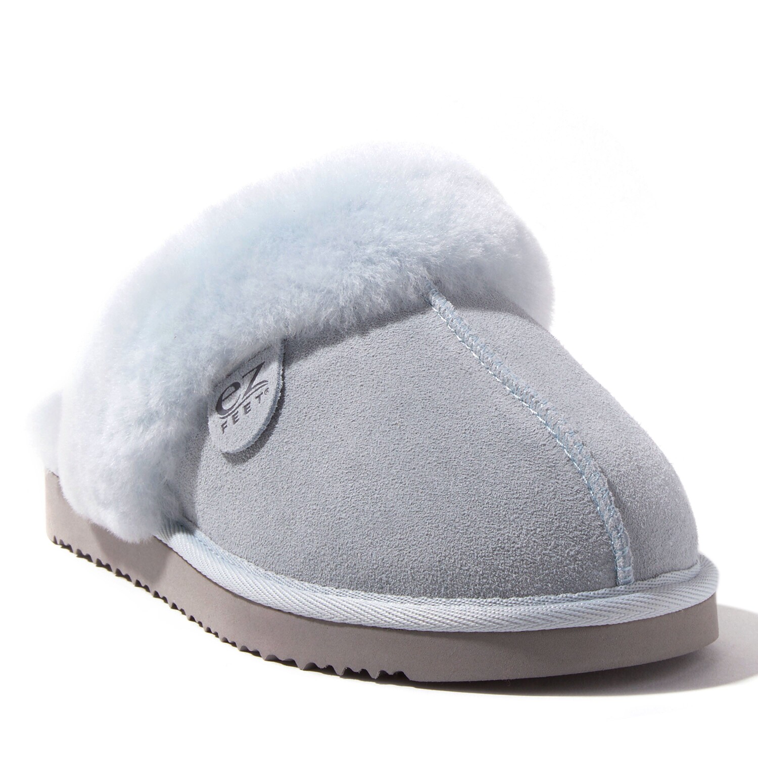 

Женские тапочки EZ Feet из натуральной овчины Dearfoams, цвет Blue Wash