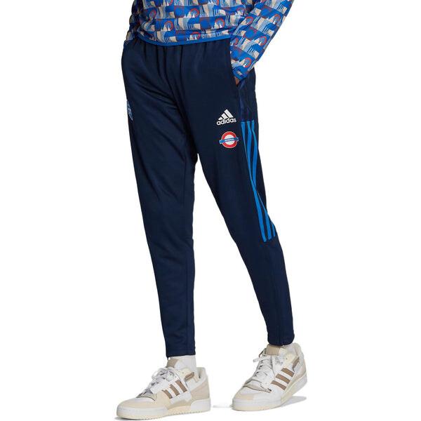 Спортивные штаны Men's adidas Logo Soccer/Football Sports Pants/Trousers/Joggers SW Fan Edition Arsenal Blue, синий — фото 3