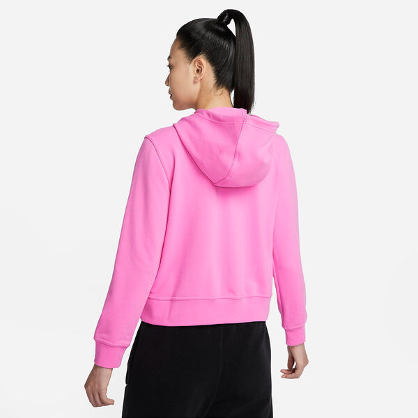Толстовка dri fit one быстросохнущий французский трикотажный свитер с капюшоном Nike, розовый — фото 4