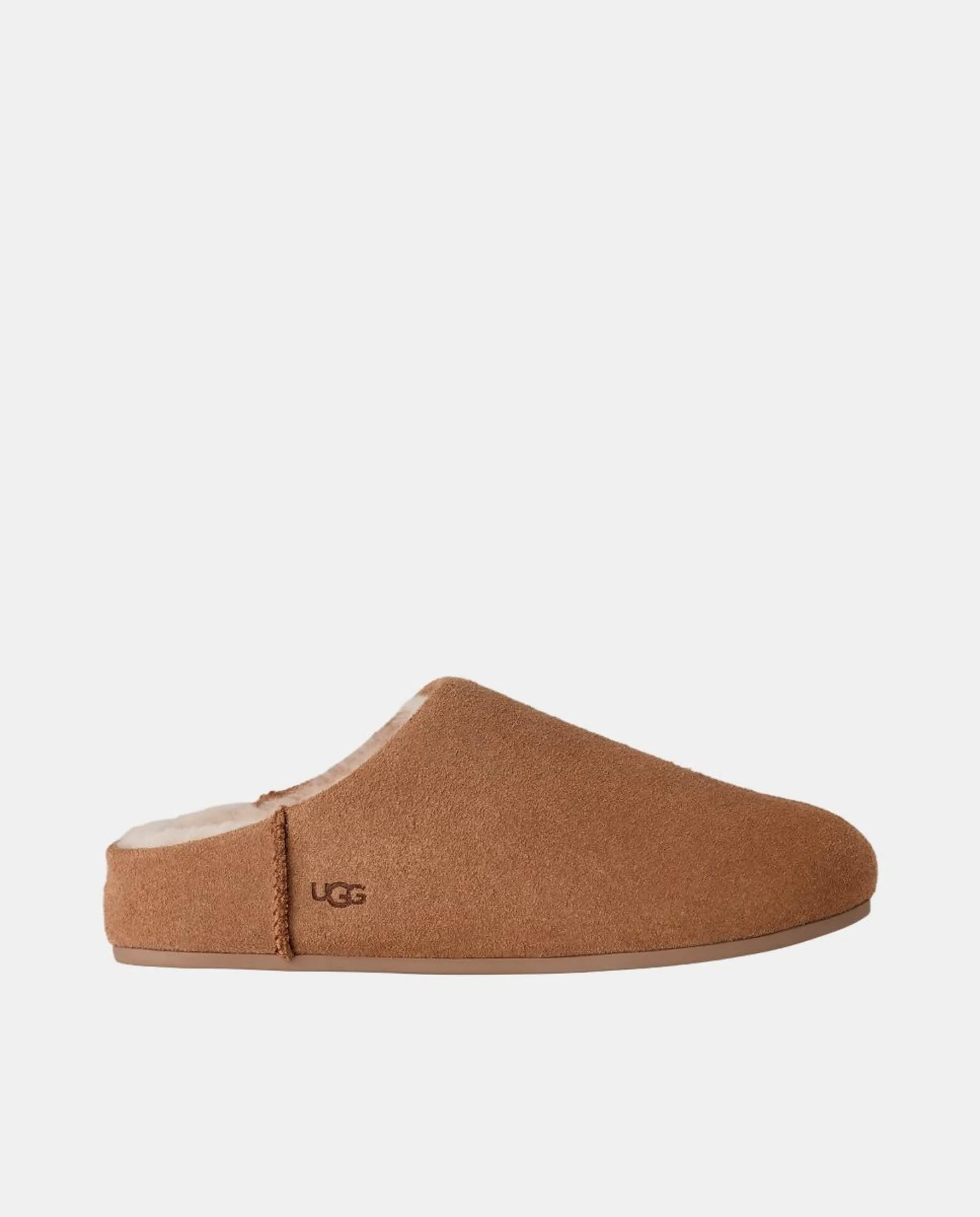 Женские тапочки ELEA SLIP ON из кожи с меховой подкладкой Ugg, коричневый