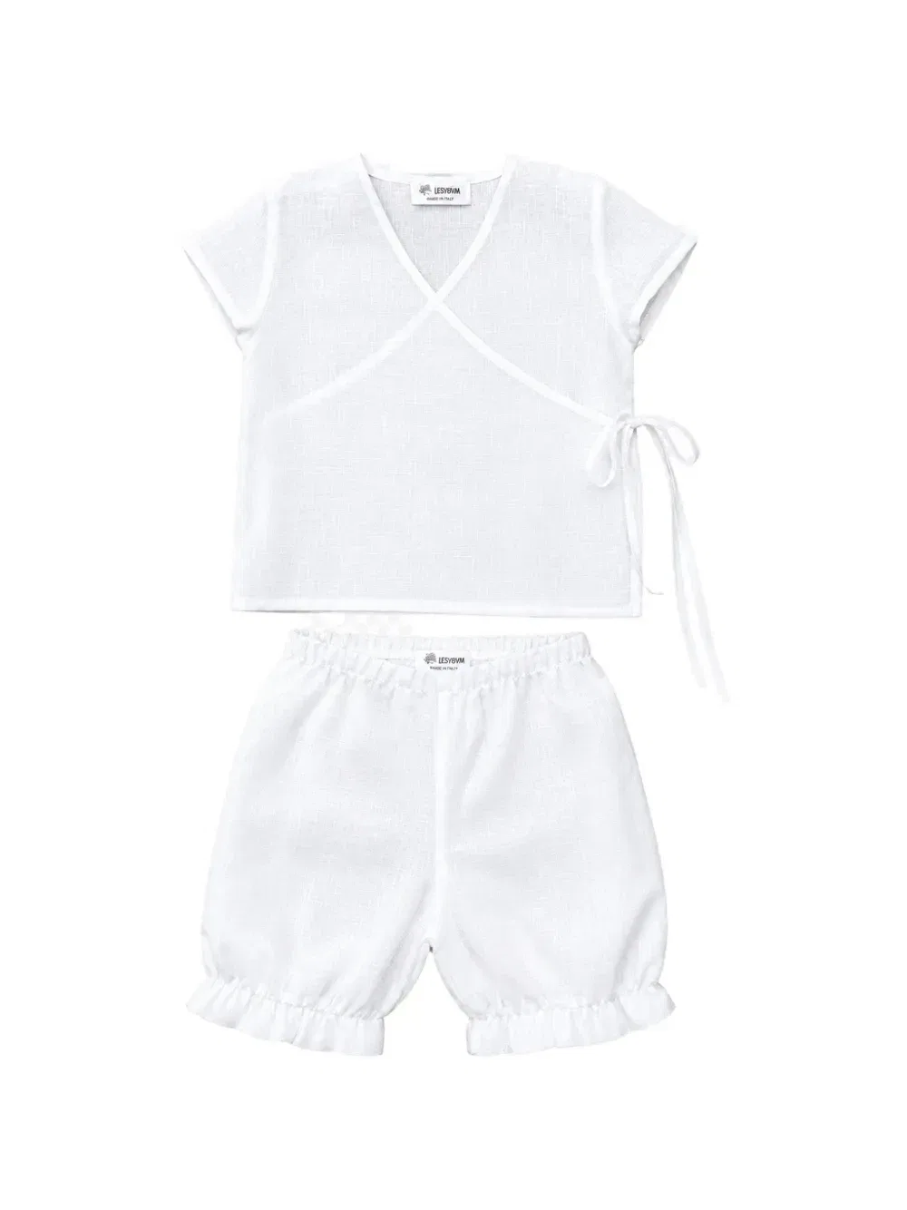 Спортивный костюм со сборками с запахом Jesurum Baby, белый