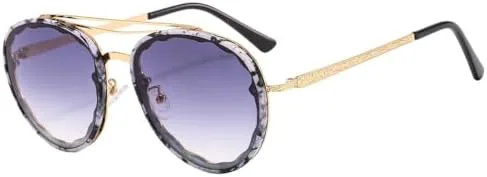 

Солнцезащитные очки 2027 года для женщин и мужчин, винтажные солнцезащитные очки для женщин с градиентным переходом цвета, защита от ультрафиолета UV400 MTZJH, Ink