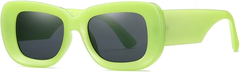 

Солнцезащитные очки UV400 - "Кошачий глаз" в стиле панк, большая оправа, градиентная расцветка, для женщин и мужчин, для бега и активного отдыха UYPTK, Green Black