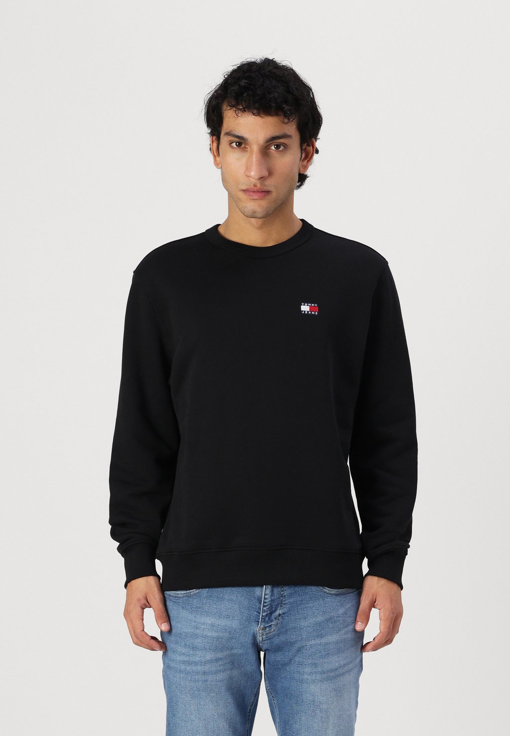 

Толстовка BADGE CREW Tommy Jeans, черный